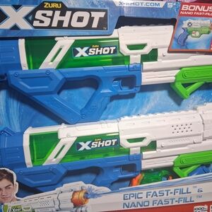 Zuru X-Shot Nano Fast-Fill Water Blaster - Blue and Green